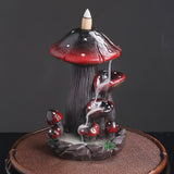 Maxbell Backflow Incense Burner Waterfall Craft Ornaments for Yoga Office Decoration