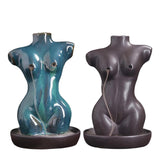 Maxbell Creative Backflow Incense Burner Home Decor Figurine Craftwork  Blue