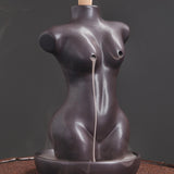 Maxbell Creative Backflow Incense Burner Home Decor Figurine Craftwork  Black