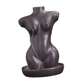 Maxbell Creative Backflow Incense Burner Home Decor Figurine Craftwork  Black