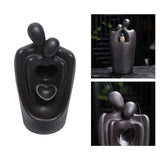 Maxbell Backflow Incense Burner Waterfall Zen Incense Holder for Yoga