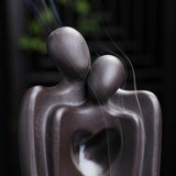 Maxbell Backflow Incense Burner Waterfall Zen Incense Holder for Yoga