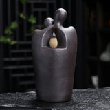 Maxbell Backflow Incense Burner Waterfall Zen Incense Holder for Yoga