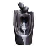 Maxbell Backflow Incense Burner Waterfall Zen Incense Holder for Yoga