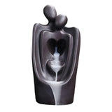 Maxbell Backflow Incense Burner Waterfall Zen Incense Holder for Yoga
