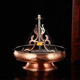 Maxbell Portable Coil Holder Stand Ornaments Desktop Household Patio Bedroom Red