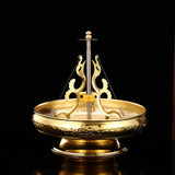 Maxbell Portable Coil Holder Stand Ornaments Desktop Household Patio Bedroom Gold