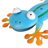 Maxbell Gecko Shaped Sculpture Wall Mounted Decoration for Indoor Outdoor Blue