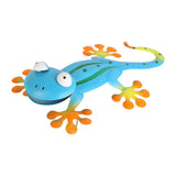 Maxbell Gecko Shaped Sculpture Wall Mounted Decoration for Indoor Outdoor Blue