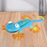 Maxbell Gecko Shaped Sculpture Wall Mounted Decoration for Indoor Outdoor Blue