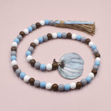 Maxbell Wood Bead Garland with Tassels Wall Hanging for Apartment Countryside Cafe