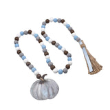 Maxbell Wood Bead Garland with Tassels Wall Hanging for Apartment Countryside Cafe