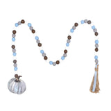 Maxbell Wood Bead Garland with Tassels Wall Hanging for Apartment Countryside Cafe