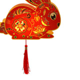 Maxbell Mid Autumn Festival Lantern Making DIY Accessories Lantern Festival Red