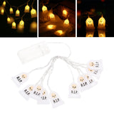 Maxbell LED Halloween String Light Decor Lamp Lantern Waterproof Bar Yard 2m 10 Light