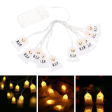 Maxbell LED Halloween String Light Decor Lamp Lantern Waterproof Bar Yard 2m 10 Light