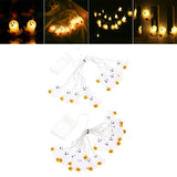 Maxbell Halloween String Light Spooky Battery Operated Lamp for Festival Decor 2m 10 Light