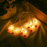 Maxbell Halloween String Light Spooky Battery Operated Lamp for Festival Decor 2m 10 Light