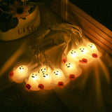 Maxbell Halloween String Light Spooky Battery Operated Lamp for Festival Decor 2m 10 Light