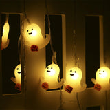 Maxbell Halloween String Light Spooky Battery Operated Lamp for Festival Decor 2m 10 Light