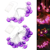 Maxbell Waterproof Purple Bat Lights for Halloween Party Patio Carnival 2m 10 Light