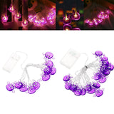Maxbell Waterproof Purple Bat Lights for Halloween Party Patio Carnival 2m 10 Light