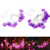 Maxbell Waterproof Purple Bat Lights for Halloween Party Patio Carnival 2m 10 Light