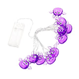 Maxbell Waterproof Purple Bat Lights for Halloween Party Patio Carnival 2m 10 Light