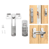 Maxbell Durable Barn Sliding Door Latch Lock with Screws for Bathroom Window Gate