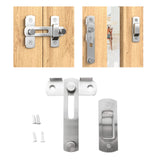 Maxbell Durable Barn Sliding Door Latch Lock with Screws for Bathroom Window Gate