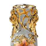 Maxbell Ceramic Vase Gold Ornament Creative Flower Pot for Hotel Desktop Anniversary StyleA