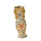 Maxbell Ceramic Vase Gold Ornament Creative Flower Pot for Hotel Desktop Anniversary StyleC