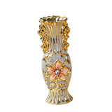 Maxbell Ceramic Vase Gold Ornament Creative Flower Pot for Hotel Desktop Anniversary StyleC