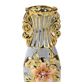 Maxbell Ceramic Vase Gold Ornament Creative Flower Pot for Hotel Desktop Anniversary StyleF