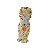 Maxbell Ceramic Vase Gold Ornament Creative Flower Pot for Hotel Desktop Anniversary StyleF