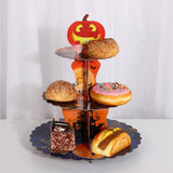 Maxbell Halloween Cupcake Stand, 3 Tiers Round Dessert Stand Tower Table Centerpiece