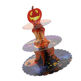 Maxbell Halloween Cupcake Stand, 3 Tiers Round Dessert Stand Tower Table Centerpiece