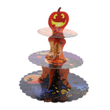 Maxbell Halloween Cupcake Stand, 3 Tiers Round Dessert Stand Tower Table Centerpiece