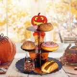 Maxbell Halloween Cupcake Stand, 3 Tiers Round Dessert Stand Tower Table Centerpiece