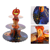 Maxbell Halloween Cupcake Stand, 3 Tiers Round Dessert Stand Tower Table Centerpiece