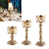 Maxbell Golden Tea Light Holder Pillar Candle Holder Halloween Christmas Decor S