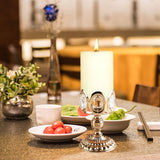 Maxbell Golden Tea Light Holder Pillar Candle Holder Halloween Christmas Decor S