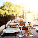 Maxbell Golden Tea Light Holder Pillar Candle Holder Halloween Christmas Decor S