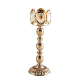 Maxbell Golden Tea Light Holder Pillar Candle Holder Halloween Christmas Decor L