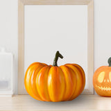 Maxbell Resin Pumpkin Thanksgiving Decoration Themed Party Supplies 17.2cmx13.5cm