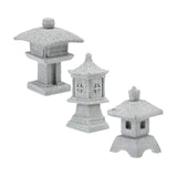 Maxbell 3x Miniature Statue Decoration Chic Gift Sculpture for Bookcase Lawn Garden