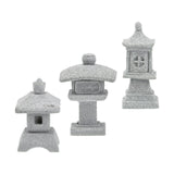 Maxbell 3x Miniature Statue Decoration Chic Gift Sculpture for Bookcase Lawn Garden