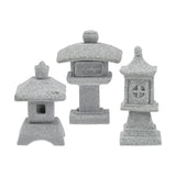 Maxbell 3x Miniature Statue Decoration Chic Gift Sculpture for Bookcase Lawn Garden