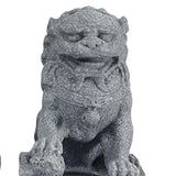 Maxbell 1 Pair Chinese Style Lions Statues Garden Sculptures for Outdoor Pathway