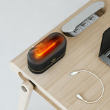 Maxbell Cool Mist Humidifier Colorful Lighting Aroma Diffuser for Bedroom Travel Black